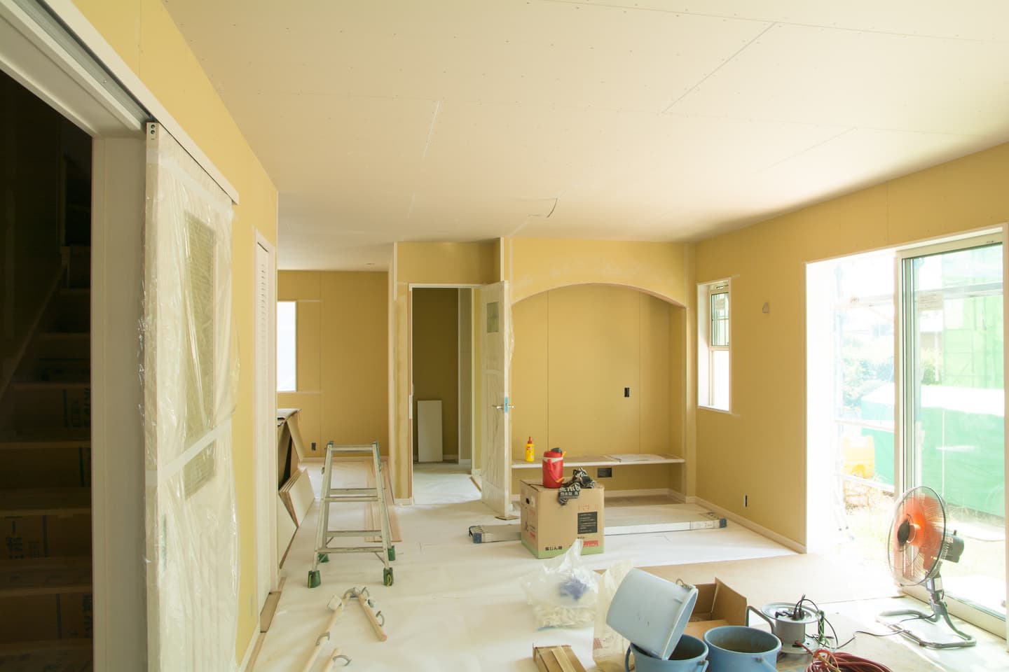 リフォーム中の家